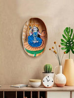 Shop for Goddess Saraswati Kalighat art Wall Plates