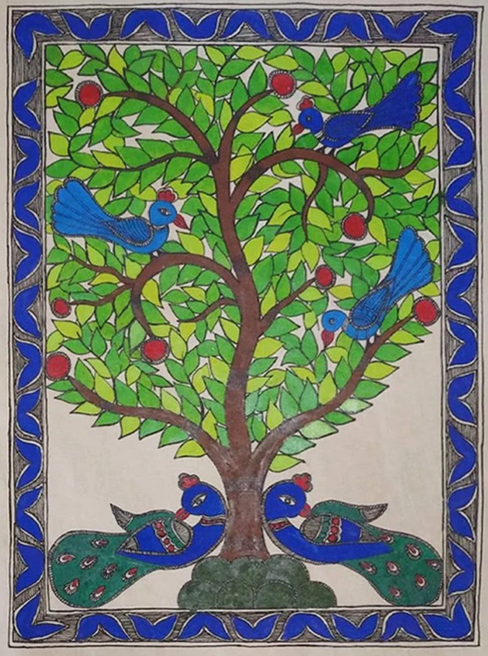 Buy Tree of Life Madhubani Painting by Ambika Devi