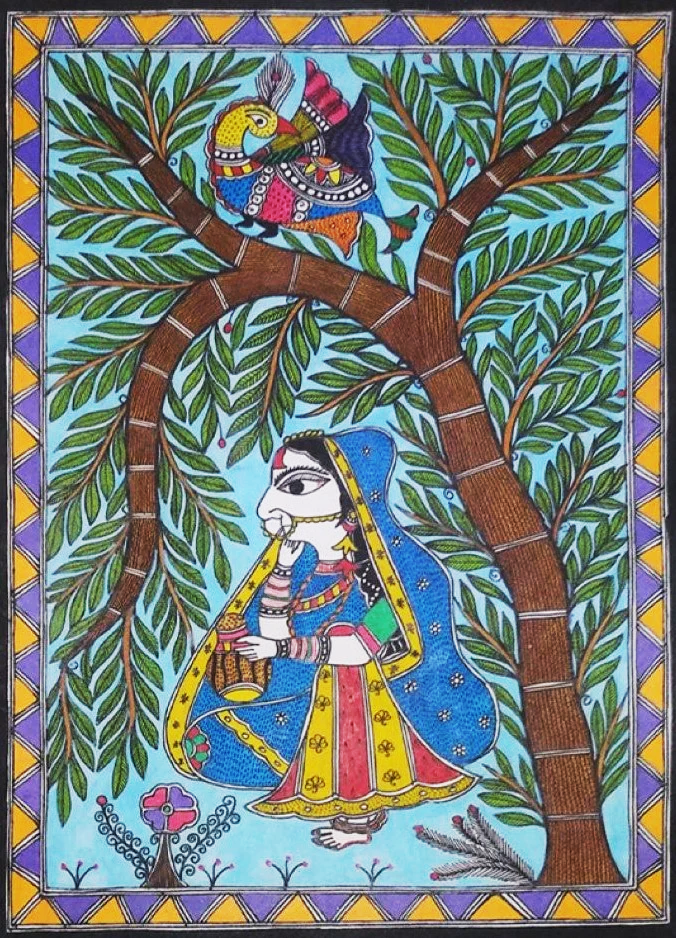 Buy Tree of Life Madhubani Painting by Ambika Devi