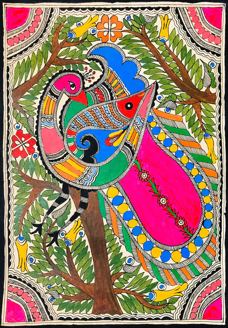 Animals Collection in Madhubani Art by Ambika Devi