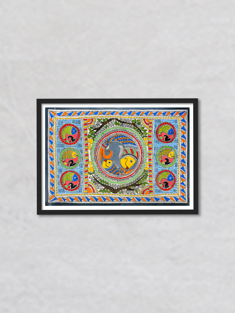 Madhubani Fish Artwork by Ambika Devi