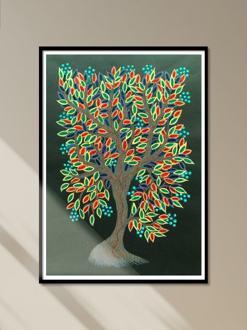 Shop Akshaya Vata: The Tree of Life Bhil Painting by Geeta Bariya