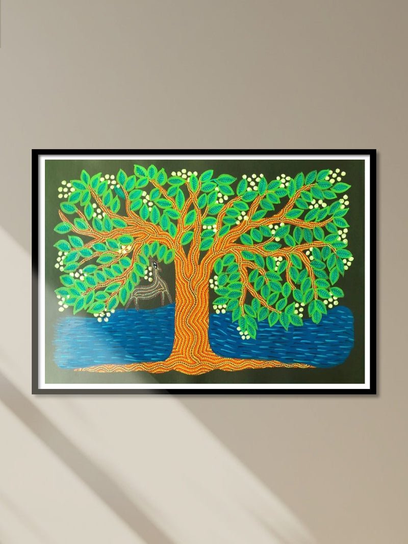 Shop Akshaya Vata: The Tree of Life Bhil Painting by Geeta Bariya