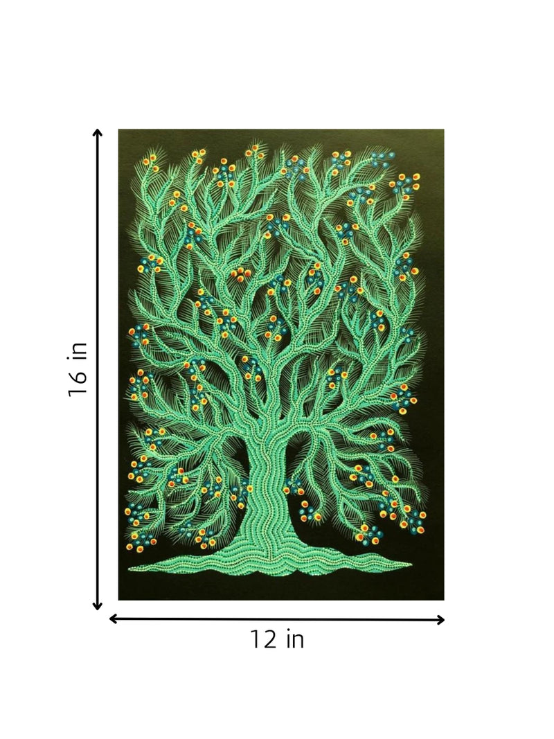 Akshaya Vata: The Tree of Life Bhil Painting for sale