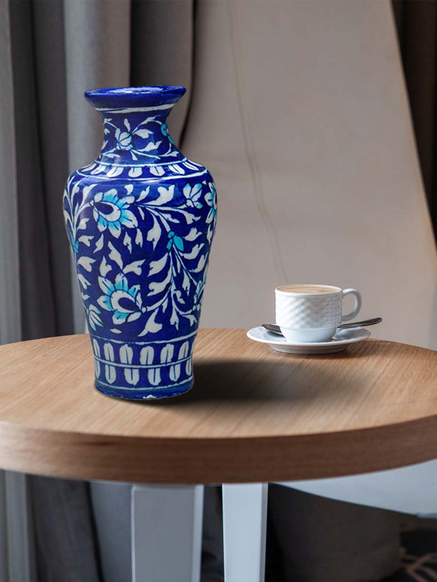 An Ethereal Canvas: Tradition Meets Contemporary Allure Blue Pottery By Gopal Lal Kharol