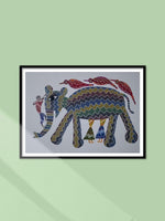 Shop An elephant Bhil art by Shersingh Bhabor