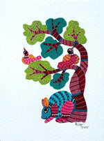 Animals in Gond Art Paintings by Kailash Pradhan