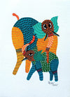 Animals in Gond Art Paintings by Kailash Pradhan