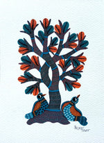 Animals in Gond Art Paintings by Kailash Pradhan