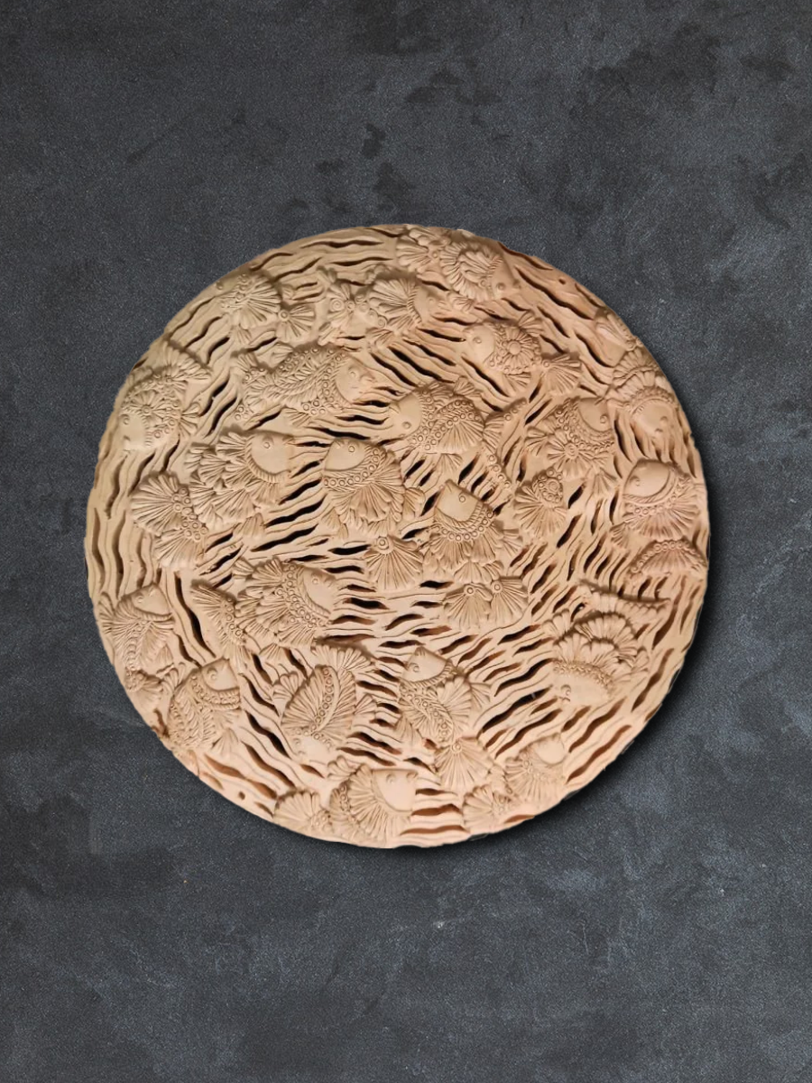 buy Aquatic Elegance: Terracotta art by Dolon Kundu