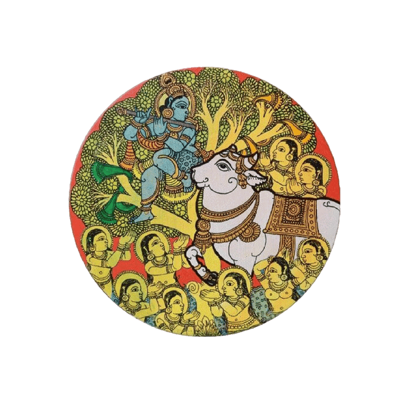 Lord Krishna Kalamkari Painting