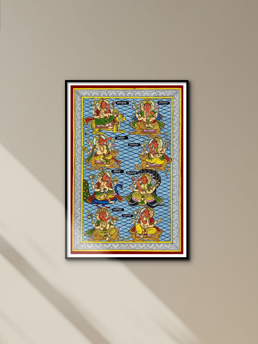 Shop Ashtavinayak Phad Painting by Kalyan Joshi