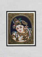 Baal Gopal, Tanjore Painting by Sanjay Tandekar