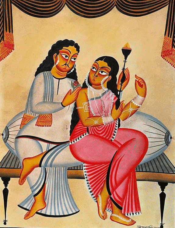 Buy Babu and Bibi In Kalighat by Uttam Chitrakar