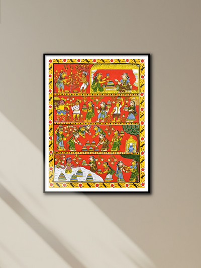 SHOP Bathukamma Telangana Traditional Festival: CHERIYAL SCROLL PAINTING