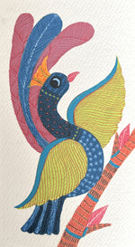 Buy Beauty of a Peacock In Gond by Kailash Pradhan