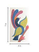 Beauty of a Peacock In Gond artwork for sale