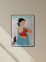 Shop Biwi with her Dog Series: Kalighat by Bhaskar Chitrakar