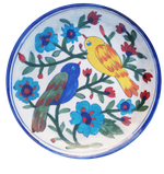 Buy Birds Design on a plate in Blue pottery