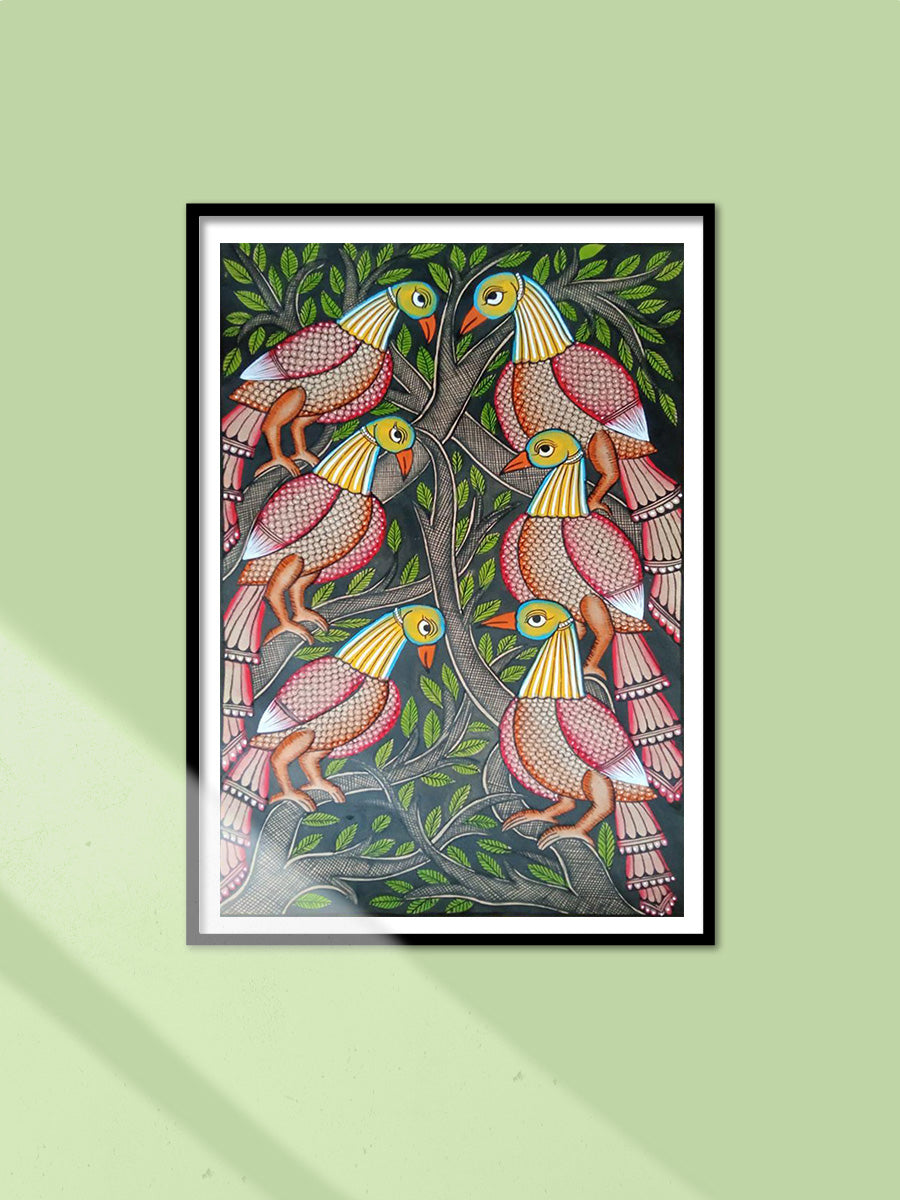 Shop Birds in Bengal Pattachitra by Laila Chitrakar