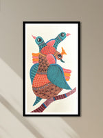 Shop Birds with Peacock In Gond by Kailash Pradhan