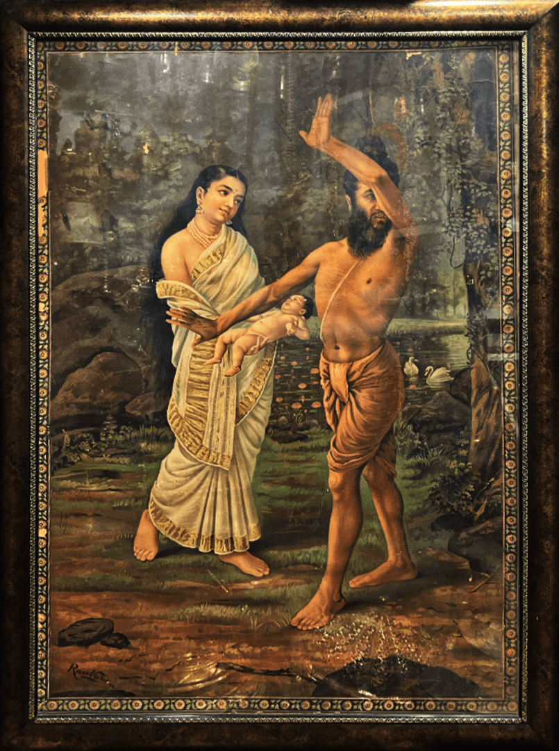 Buy Birth of Shakuntala, Oleograph by Raja Ravi Varma