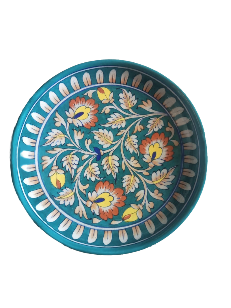 Order Online Jaipur Blue Pottery / Blue Pottery plate at memeraki.com