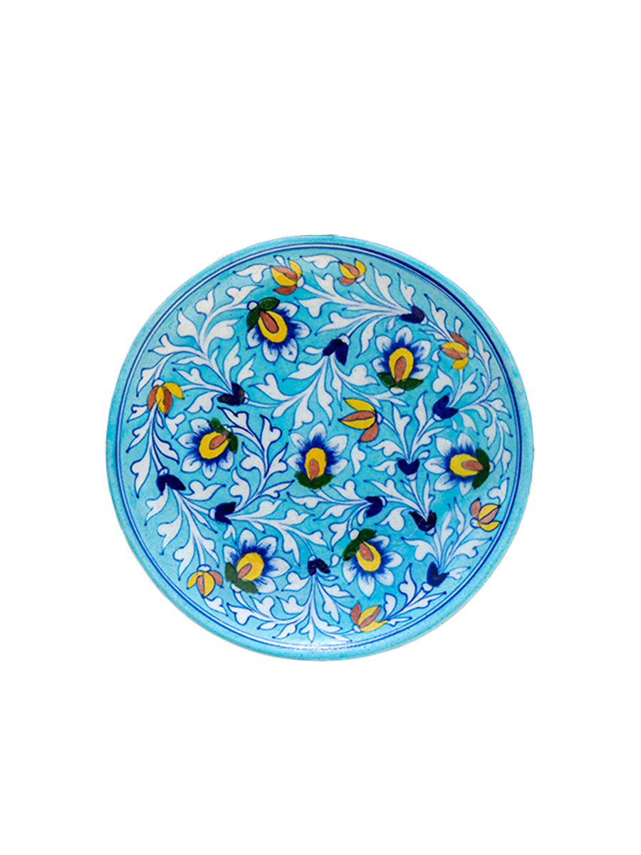  Blue Pottery Wall Plate for Sale