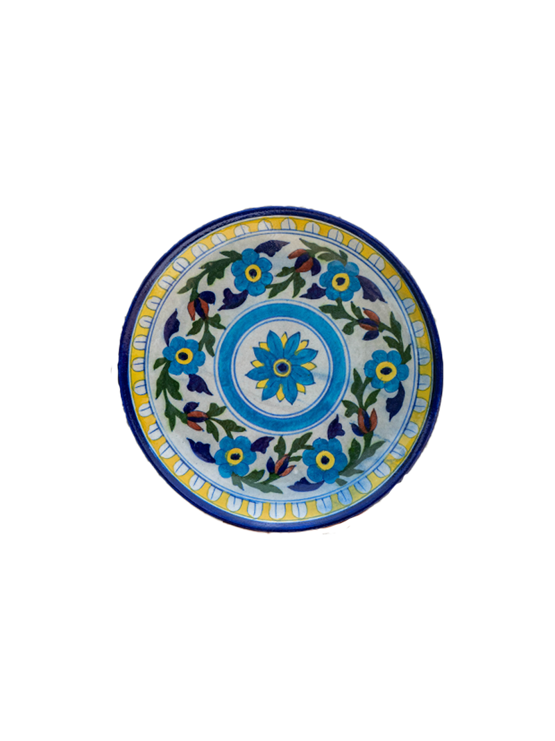 Buy Wall Plate Blue Pottery 