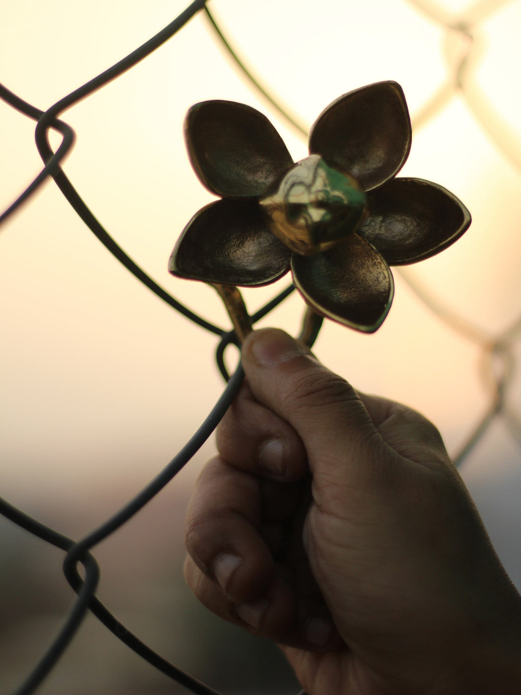 Shop Blooming flower in Brass work by Chanchal Chakraborty