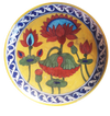 Buy Blossoming Lotus Flower on a plate in Blue Pottery