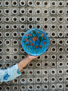 Floral Wall Plates Blue Pottery for Sale