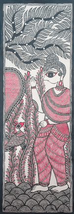 Buddha in Madhubani by Priti Karn