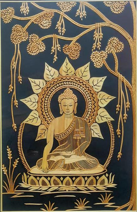 buy Buddha in Sikki Grass work by Suraj Kumar Sahu