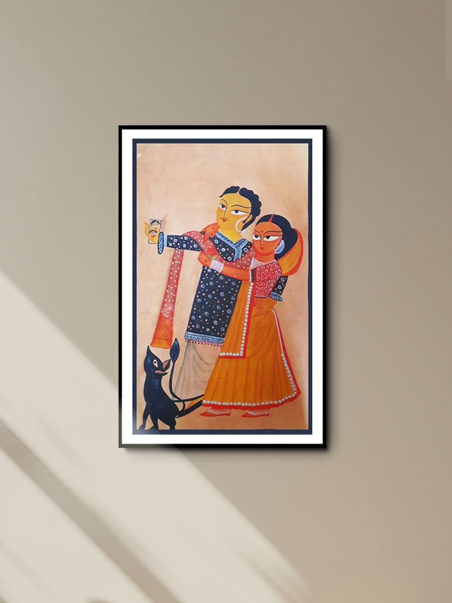 Capturing the Tender Moment: Uttam Chitrakar’s Kalighat portrayal of love