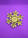 Buy Champa flower T-light holder in Brass work by Chanchal Chakraborty