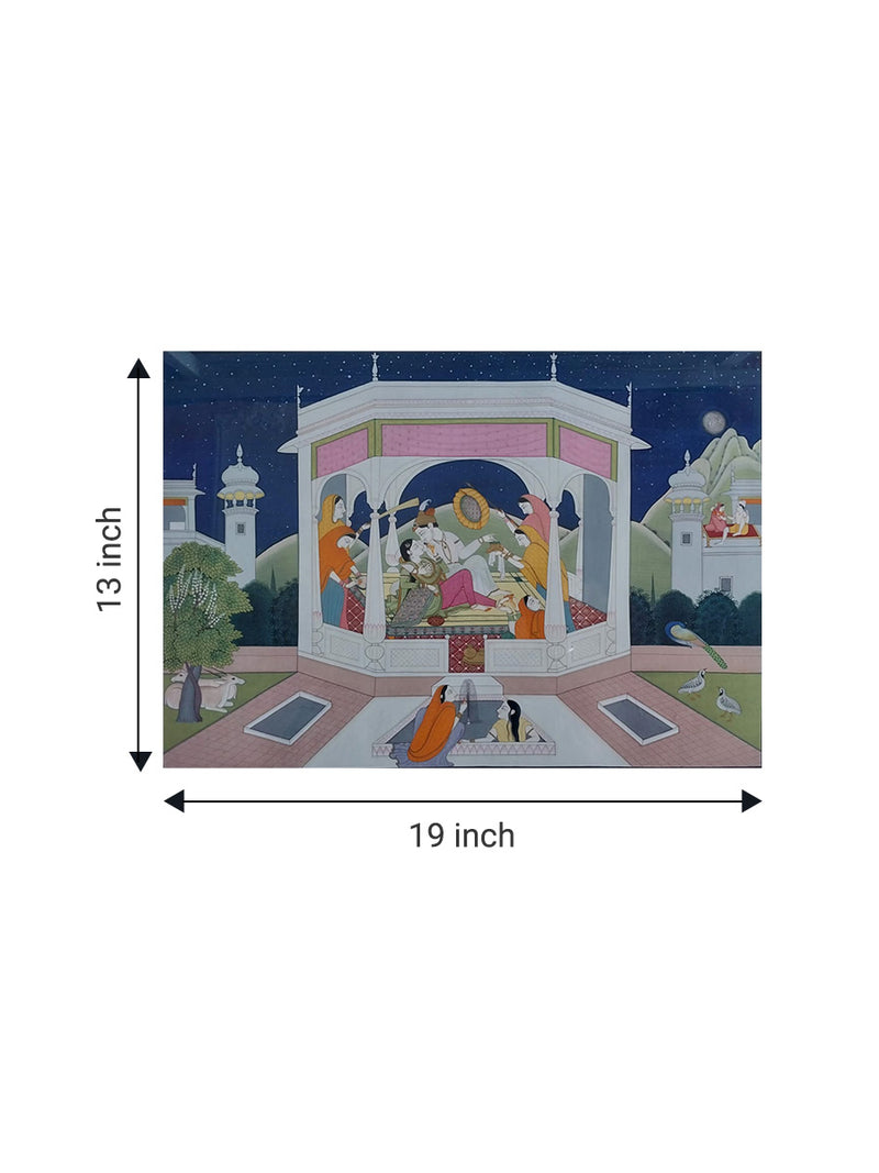 Chandni Raat Mein Prem Milan in Miniature for  sale