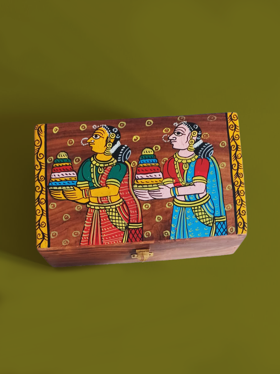 Buy Cheriyal art Wooden Boxes 