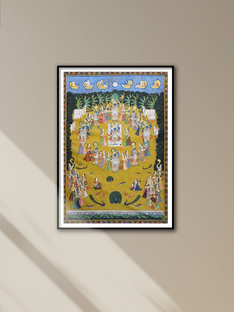 Shop Circle of Celebration:Pichwai painting by Jayesh Sharma