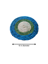 buy Circular Designed Coaster In Sabari Grass Work by Dipali Mura