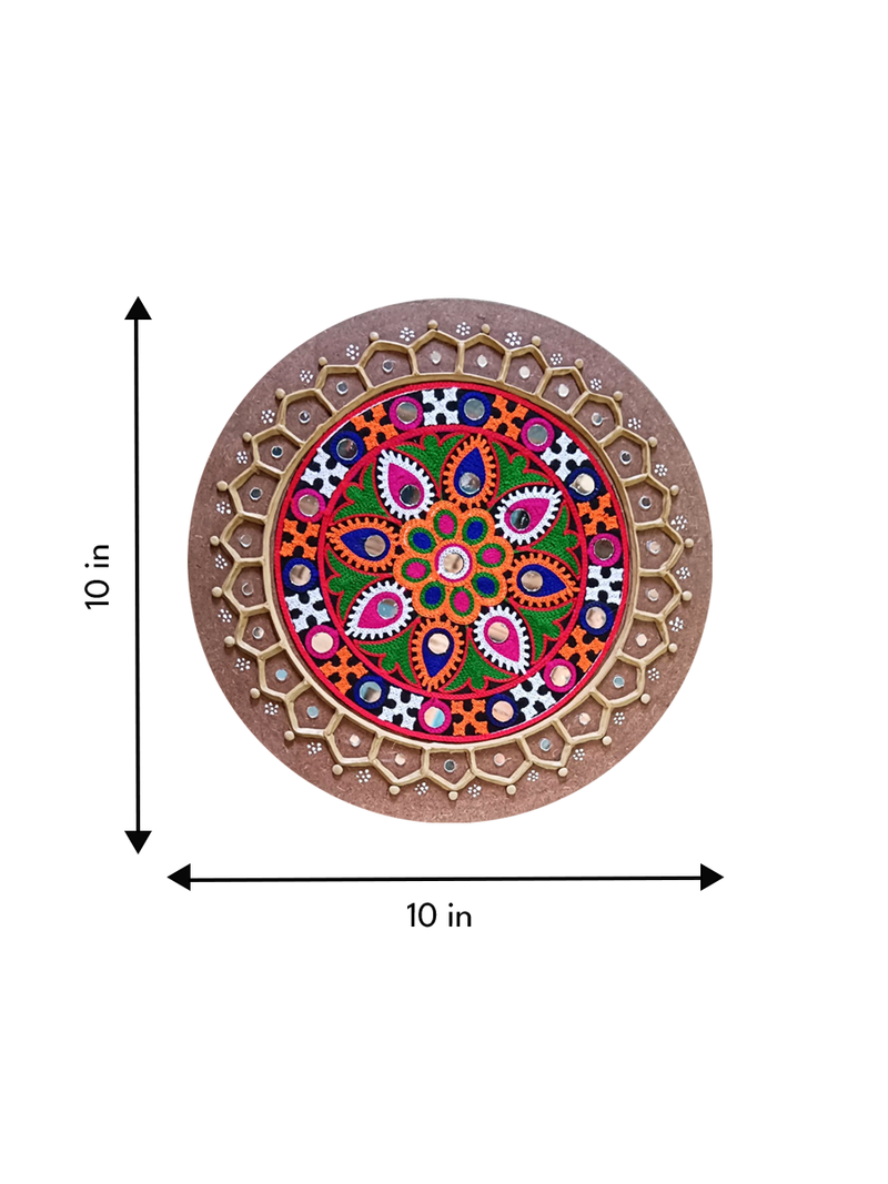 Circular Patchwork Lippan for sale