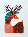 Collection of Animals in Gond Art Paintings by Kailash Pradhan