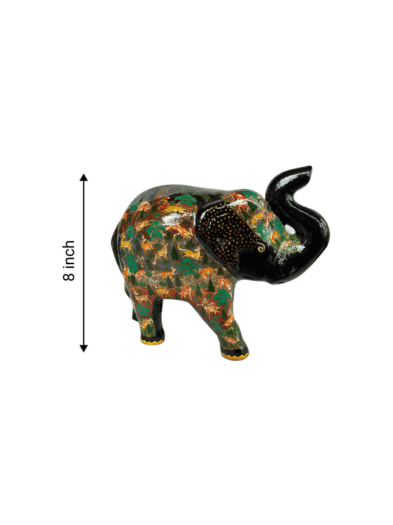 Colorful Elephant in Kashmiri Paper Mache for sale