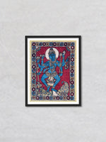 Cosmic Symphony: The Divine Dance of Lord Shiva Kalamkari Painting by Siva Reddy - For sell