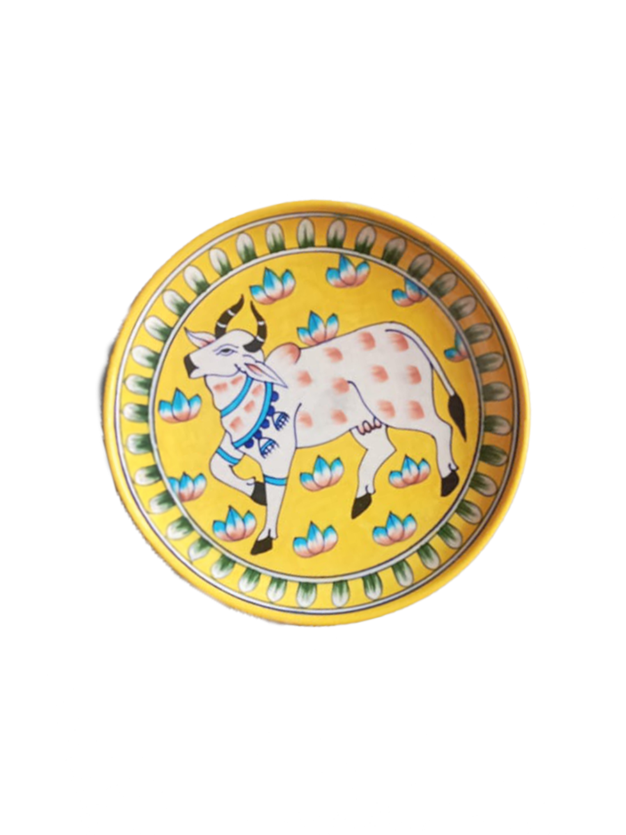 Order Online Shop Jaipur Blue Pottery Plate for home decor