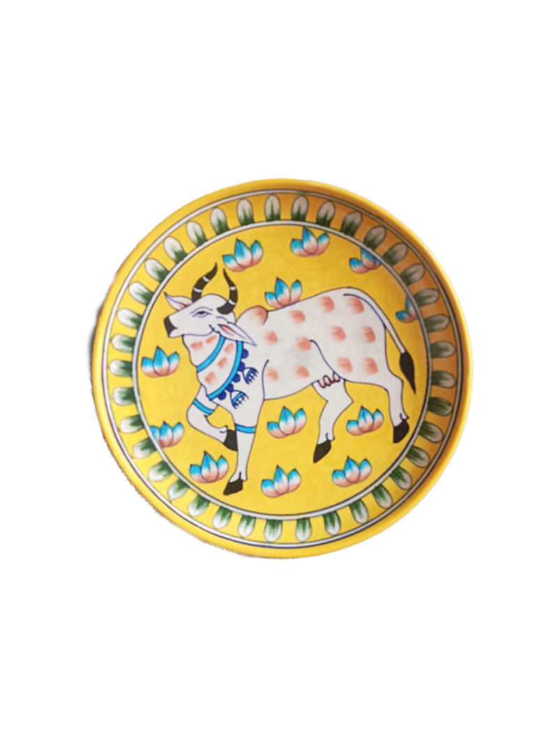 Order Online Shop Jaipur Blue Pottery Plate for home decor