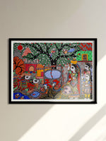 Daily life scenes of rural areas: Madhubani by Vibhuti Nath for Sale