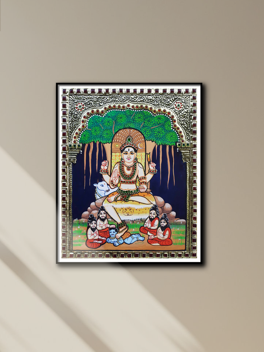 Shop Dakshinamurti Traditional tanjore painting by Sanjay Tandekar