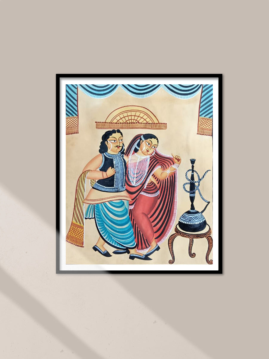 Shop Dancing Couple (Babu and Bibi) in Kalighat by Hasir Chitrakar