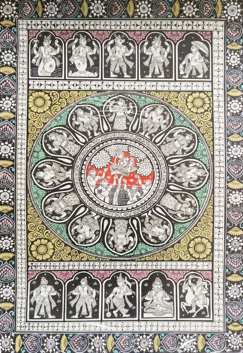 Buy Dashavatar in Pattachitra by Apindra Swain